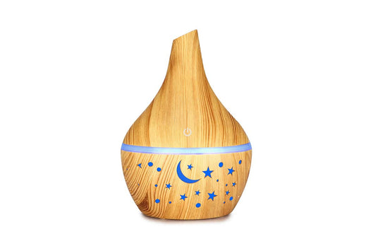Diffuser - Moon and Stars Mini light wood color.
