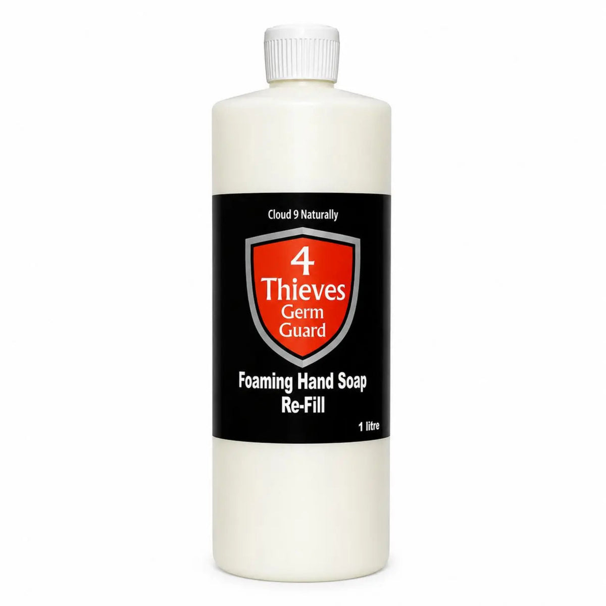 Bottle of 4 Thieves Germ Guard Foaming Hand Soap Refill on a white background