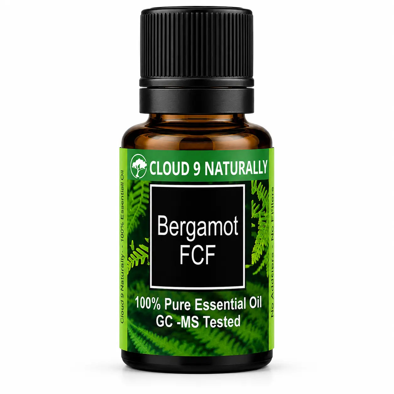 Bergamot essential Oil on white background