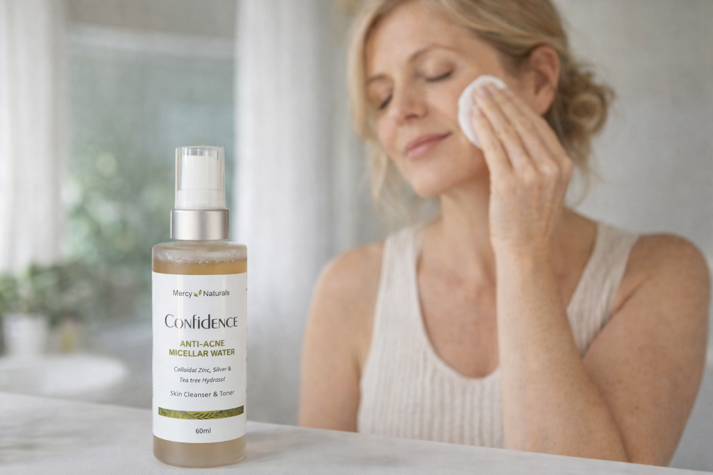 Confidence:  Willow Bark and Zinc Anti Acne Micellar water