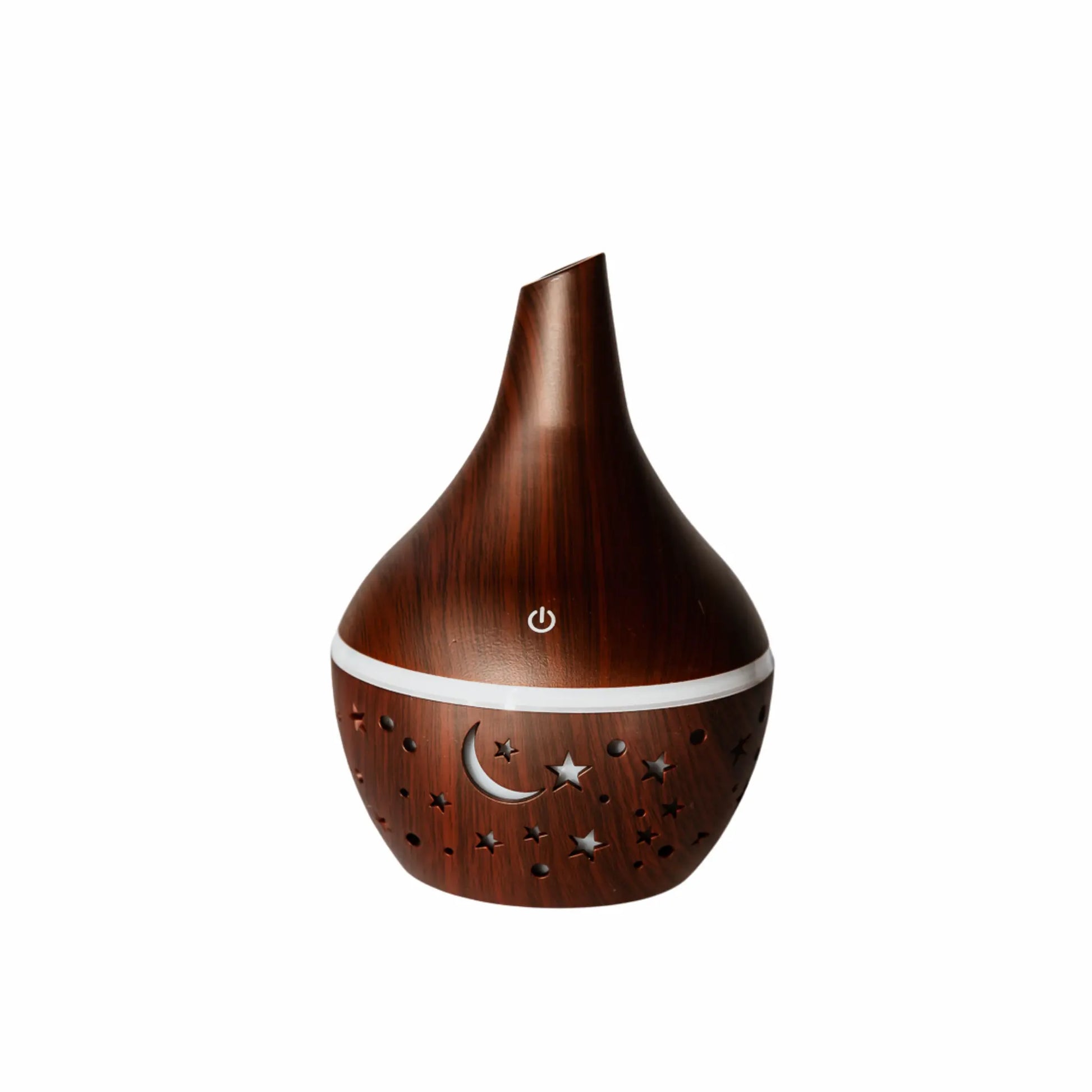 Dark wood diffuser on white background