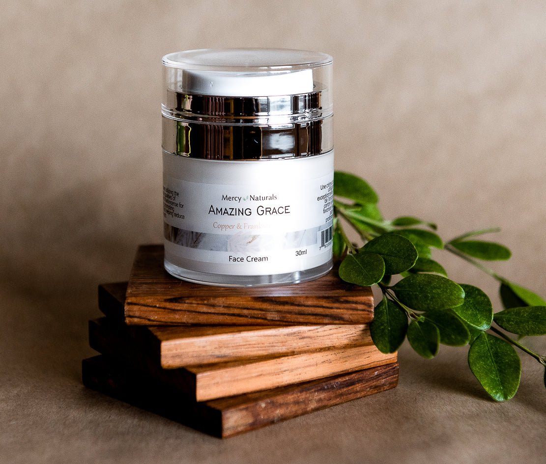 All Natural  Amazing Grace Copper and Frankincense Face Cream