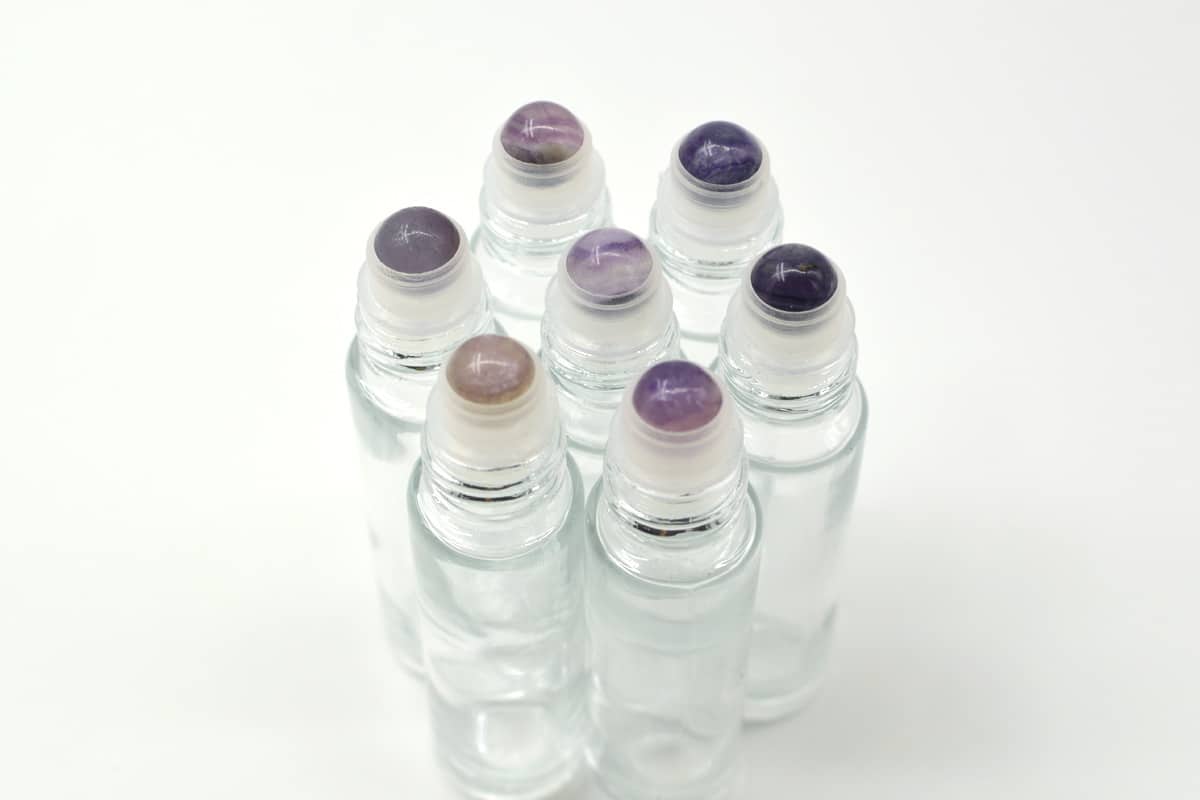 Amethyst 10ml Essential oils: Semi-Precious Stone Rollerballs.