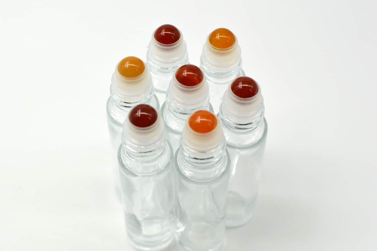Carnelian 10ml Essential oils: Semi-Precious Stone Rollerballs.