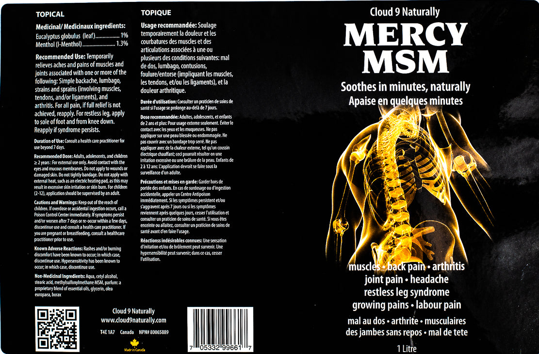 Mercy Lotion - All-Natural Pain Relief
