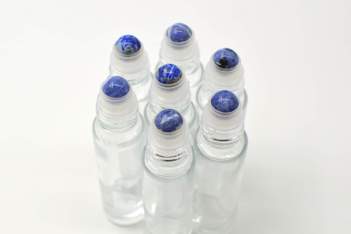 Sodalite 10ml Essential oils: Semi-Precious Stone Rollerballs.